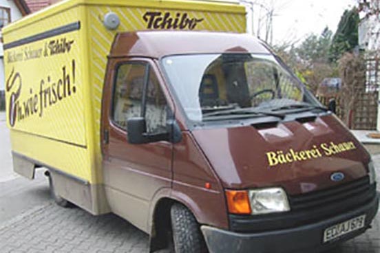 Bäckerei Konditorei Schauer - Hörlkofen bei Erding - Verkaufsmobil Kastenwagen mobiler Verkaufsstand